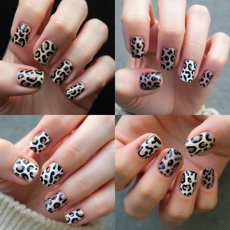 Inspirações de unhas decoradas com onça para você arrasar.