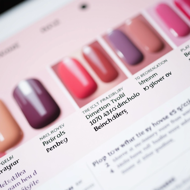 Interface de site com detalhes claros do produto e navegação fácil para comprar esmaltes.