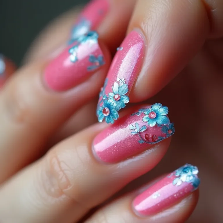 Juliana Moreno personalizando decorações de unhas com técnicas inovadoras.