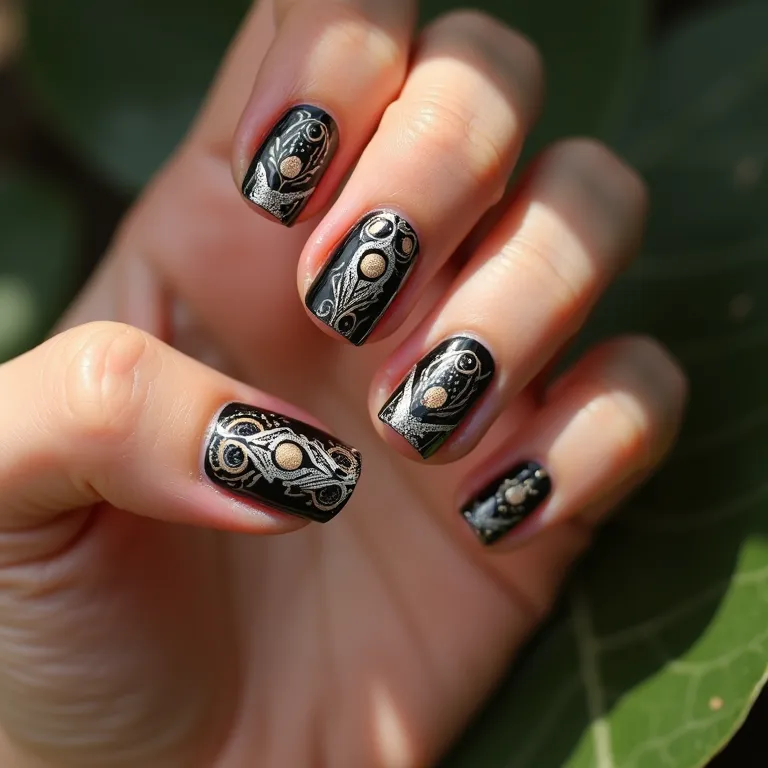 Kits de nail art Impala com tema de olho grego.