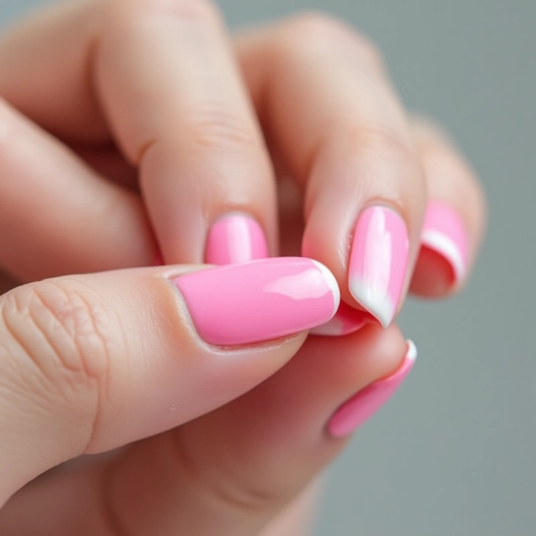 Limpeza do excesso de esmalte para acabamento profissional.