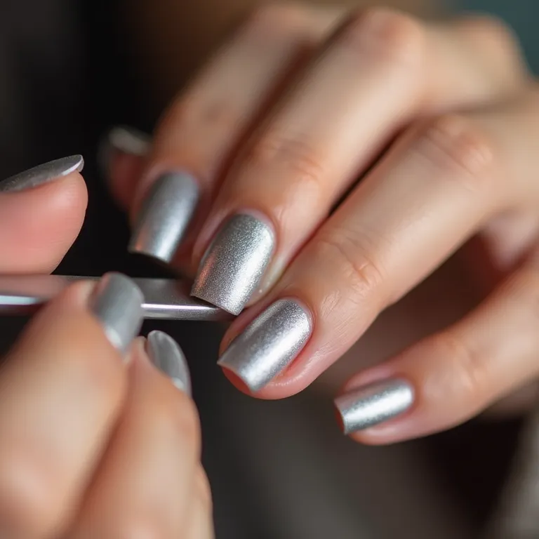Lixa de unha OPI Flex Silver para modelar as unhas.