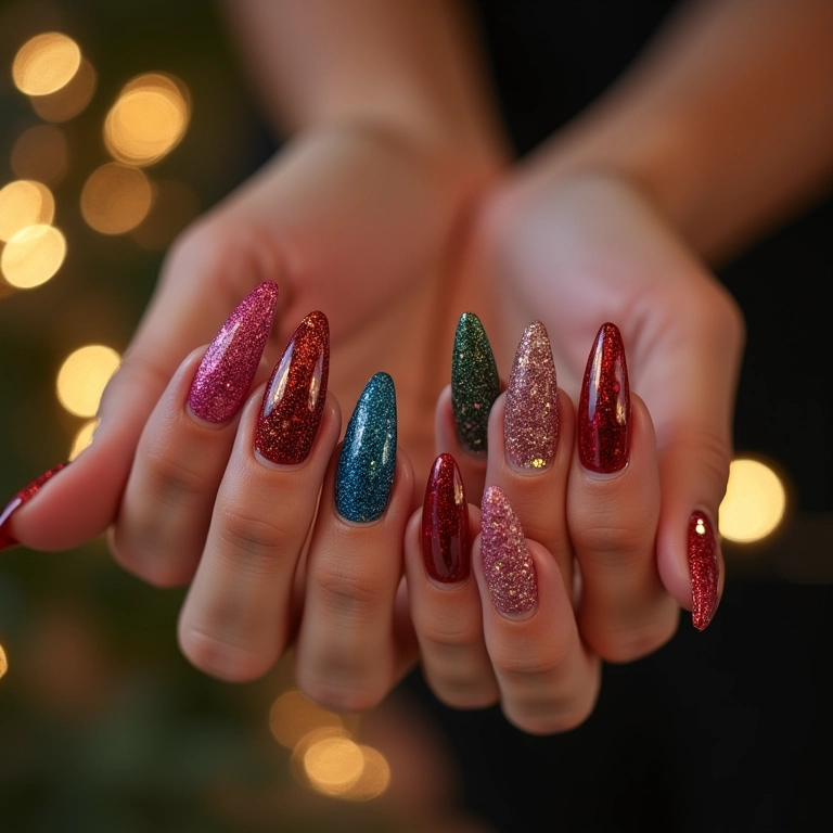 Unhas de Gel Para Final de Ano: Brilho e Estilo Festivo