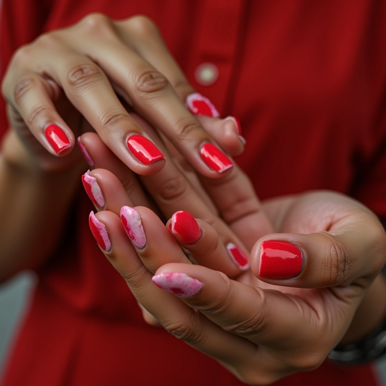 Mãos diversas aplicando esmaltes Jackie coloridos, celebrando a beleza e o autocuidado.