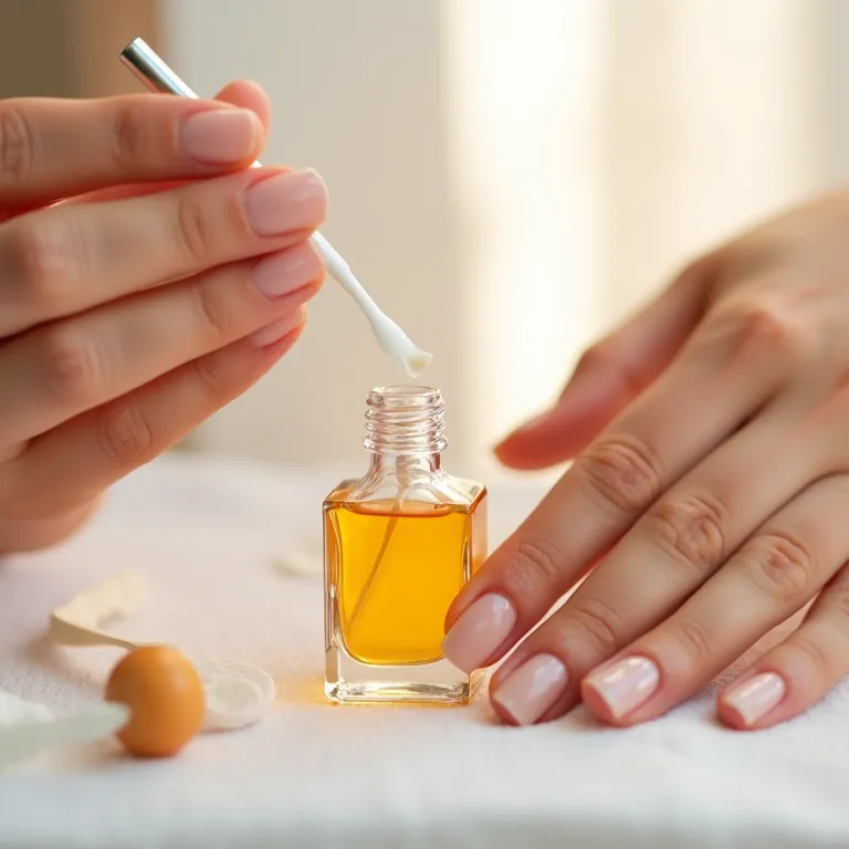 Materiais para limpeza de unhas: removedor, algodão, palito e óleo.