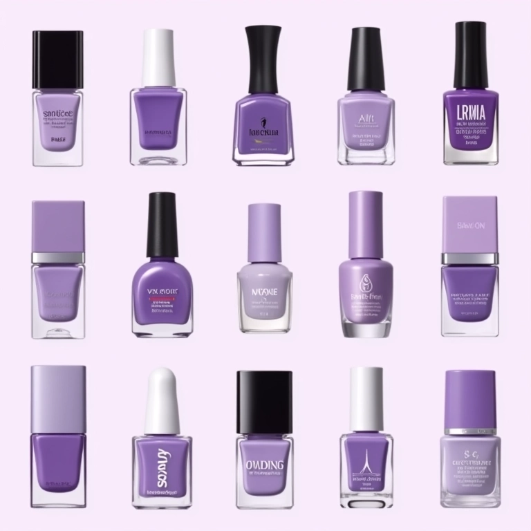 Melhores marcas de esmalte roxo claro.