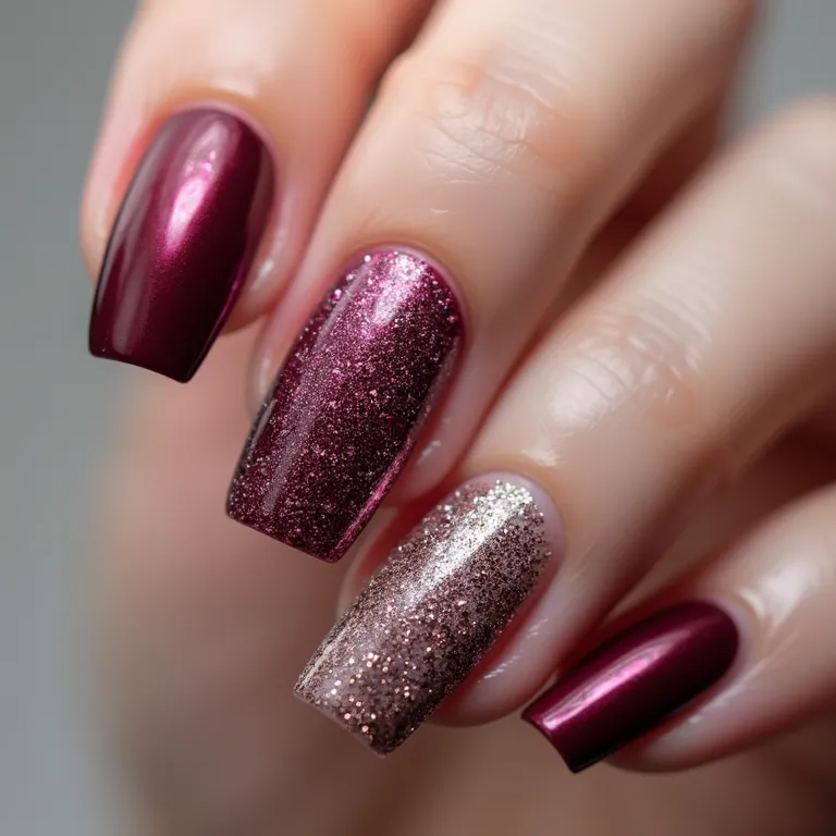 Mix de Texturas: Glitter e Outros Acabamentos.