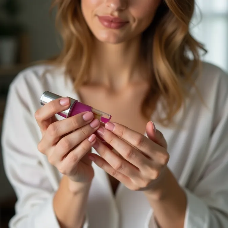 Mulher aplicando esmalte com precisão, mostrando dicas para fazer a esmaltação durar mais.