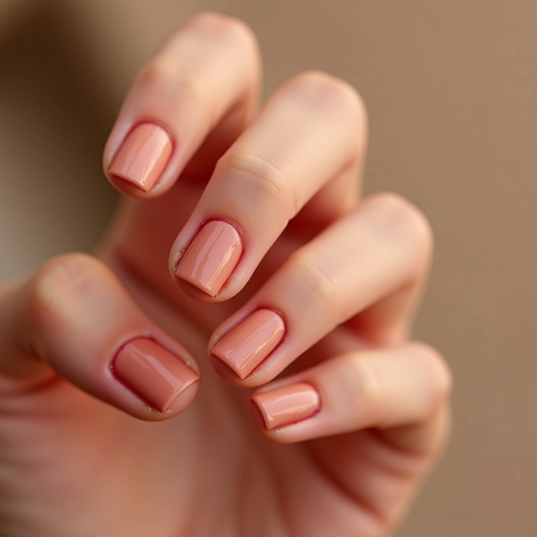Nail art minimalista que muda de cor.