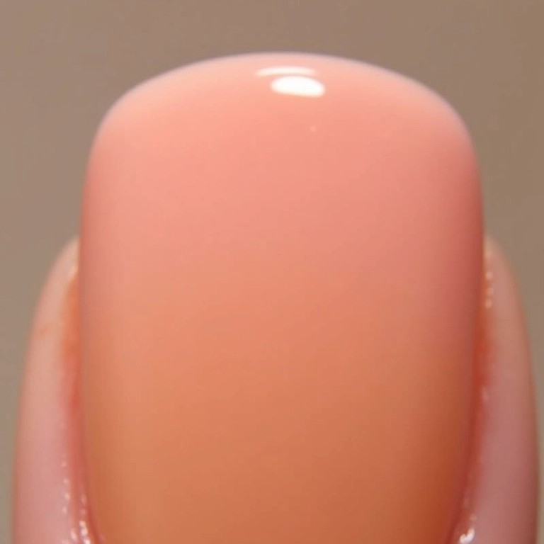 Nail art nude ombré com degradê suave.