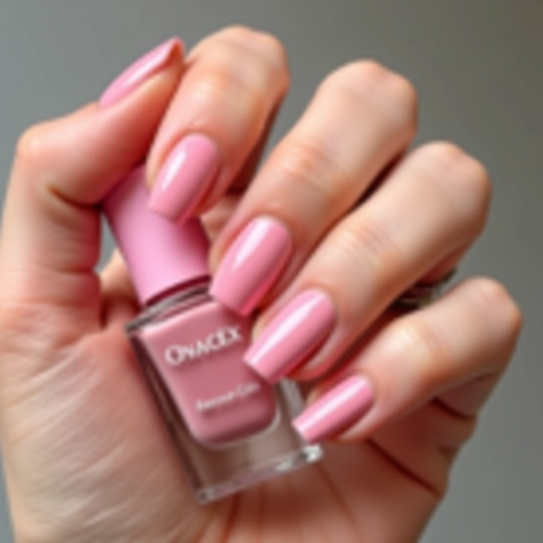 Nail art rosa minimalista: menos é mais em suas unhas.