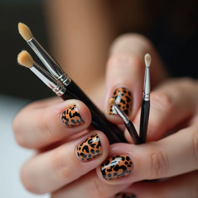 O melhor pincel para criar detalhes precisos na unha de onça.