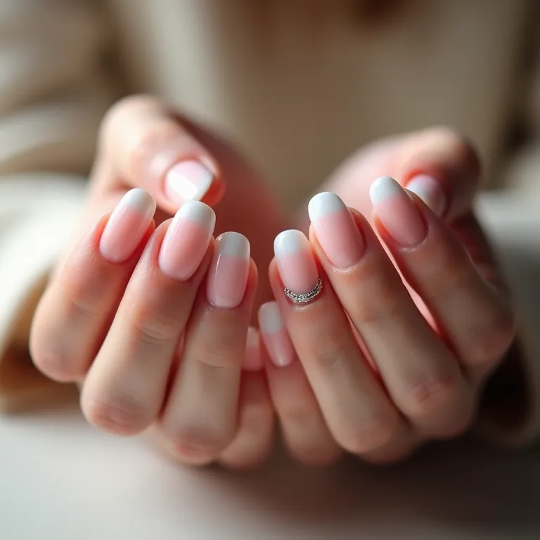 Ombré em unhas de gel.