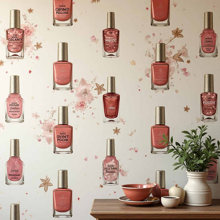 Papel de parede com temas vintage.