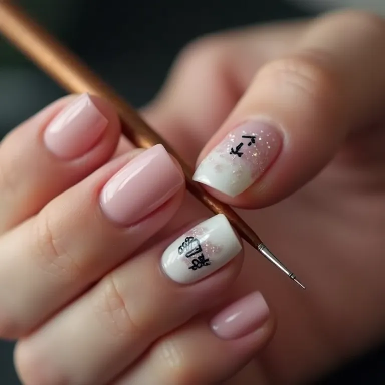 Pincel para Nail Art da Kiss NY em detalhe.