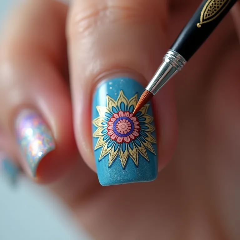 Pincel para Nail Art Mandala Professional.