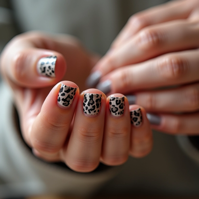 Preparando as unhas para decoração.