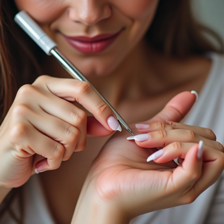 Preparando as unhas para o esmalte degradê.
