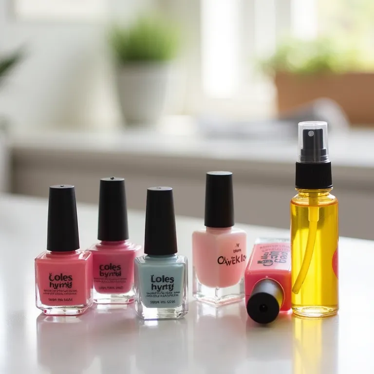 Produtos aceleradores de secagem de esmalte.