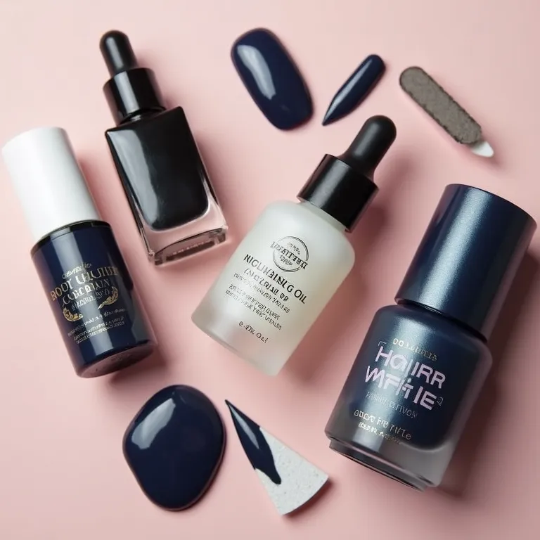 Produtos para cuidados com as unhas e esmaltes escuros para o inverno.