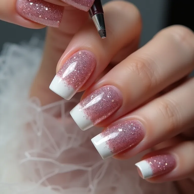 Qual a melhor forma de aplicar o glitter na unha?