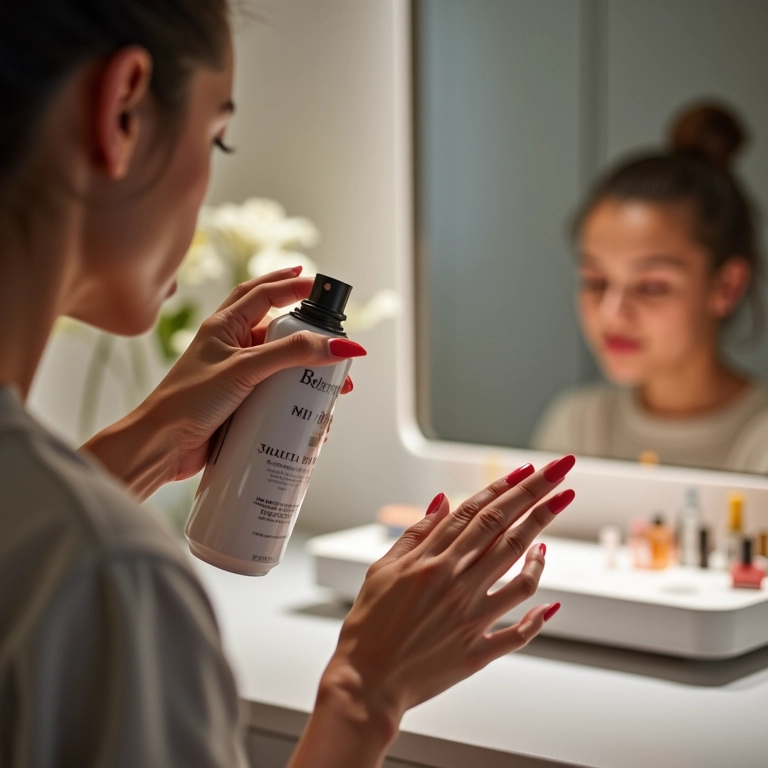 Remoção de esmalte com fixador de cabelo.