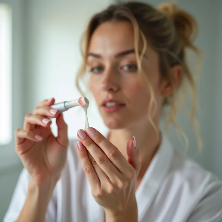 Remoção de esmalte com pasta de dente.