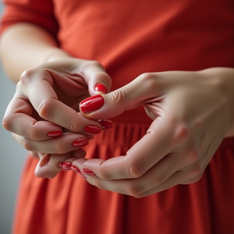 Remoção de esmalte com removedor em óleo.