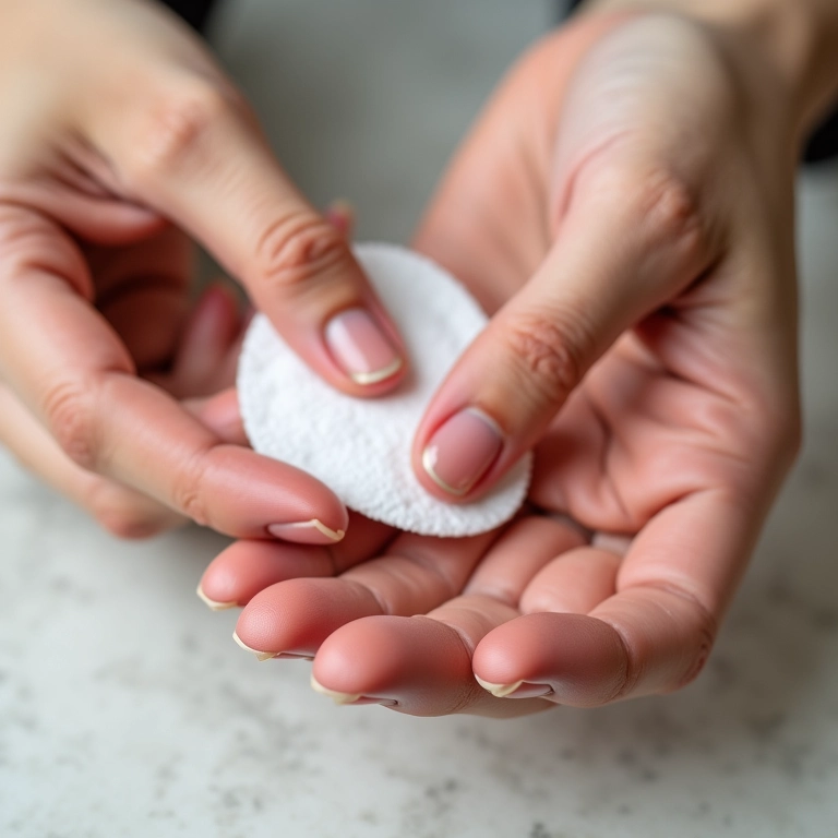 Remoção de esmalte sem acetona para unhas saudáveis e fortes.