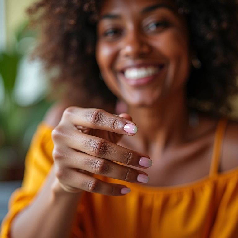 Remoção de unhas de gel em casa com acetona e algodão.