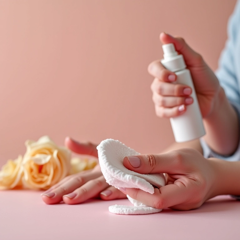 Removendo esmalte com desodorante spray.