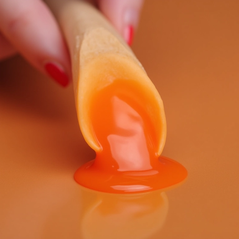 Removendo o gel amolecido com palito de laranjeira.