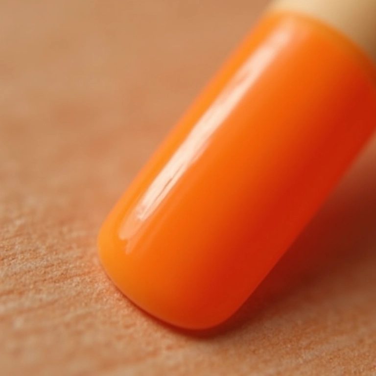 Removendo resíduos de esmalte com palito de laranjeira.