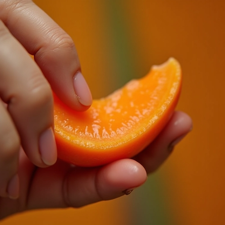 Removendo resíduos de gel com palito de laranjeira.
