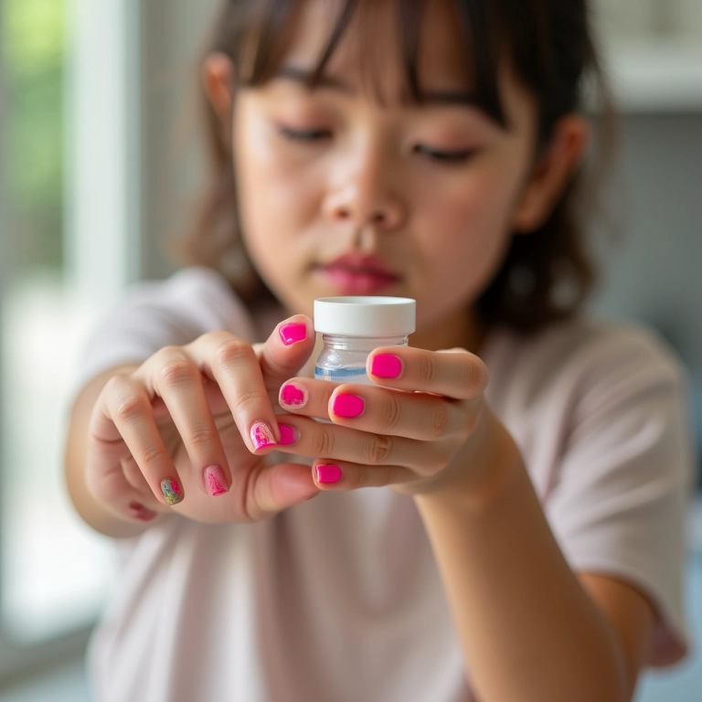 Rotina de remoção de esmalte para uso semanal.
