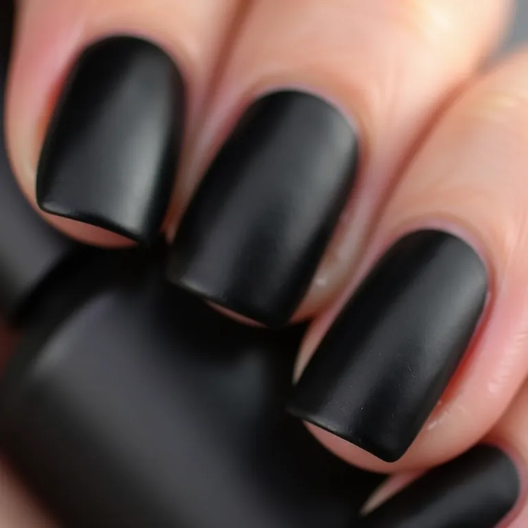 Tipos de esmalte preto para nail art.
