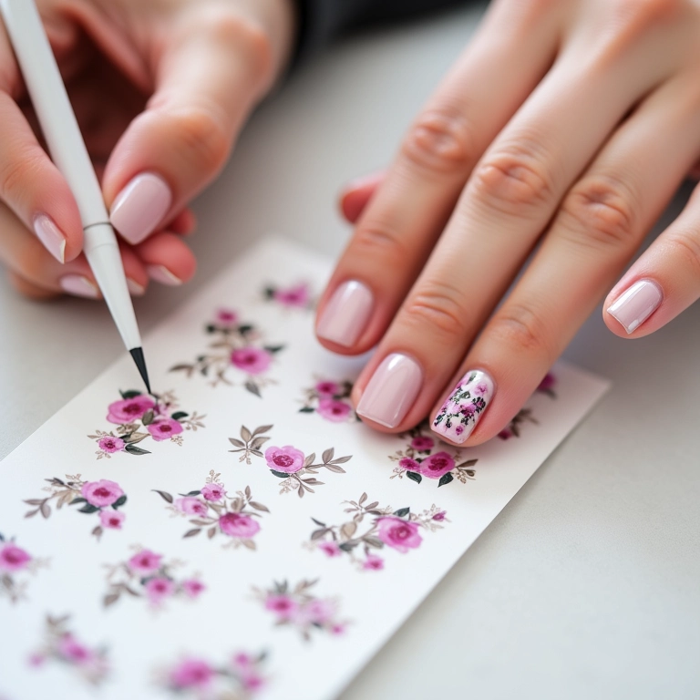 Unhas com adesivos, praticidade e versatilidade.