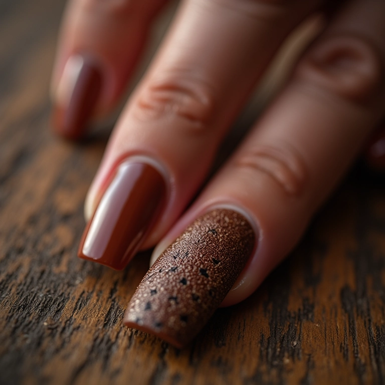 Unhas com detalhes em couro e camurça para um estilo country autêntico.