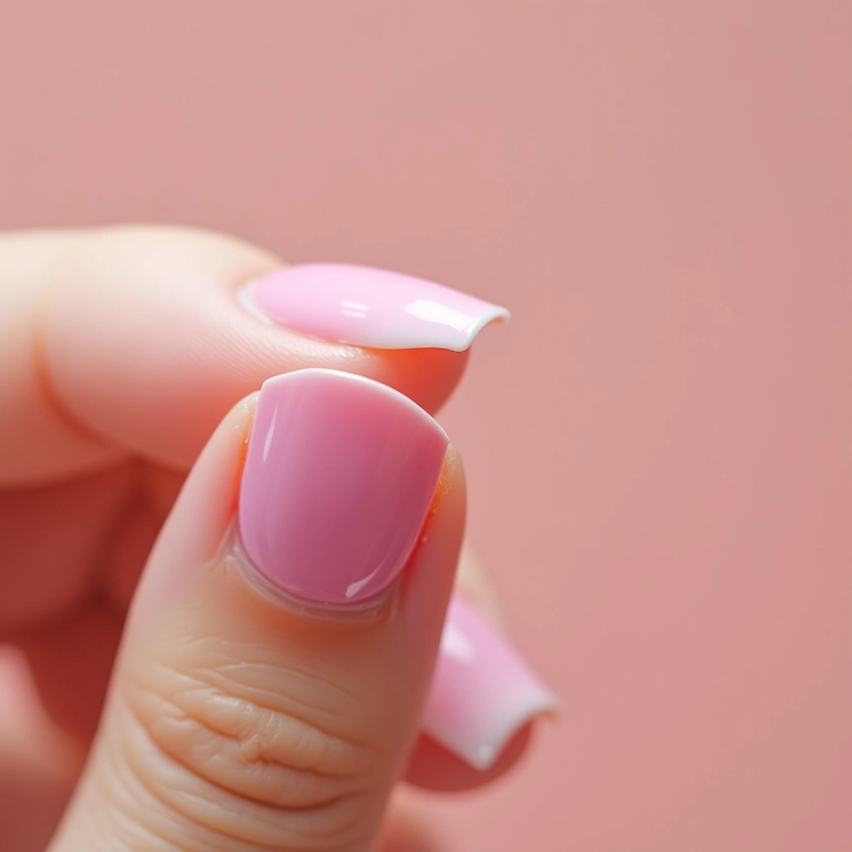 Unhas com efeito degradê suave feito com palito, cores pastel e transição delicada.