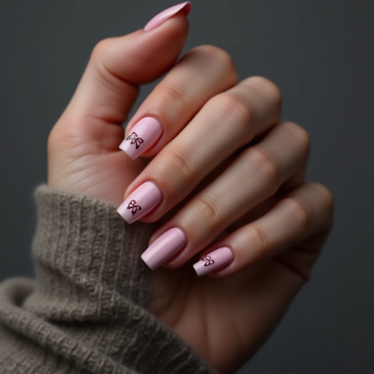 Unhas com fitilho e efeito fosco, um contraste moderno.