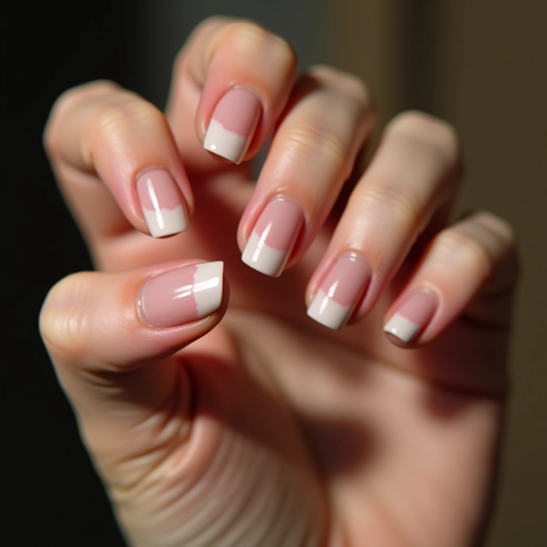Unhas com Francesinha Invertida.