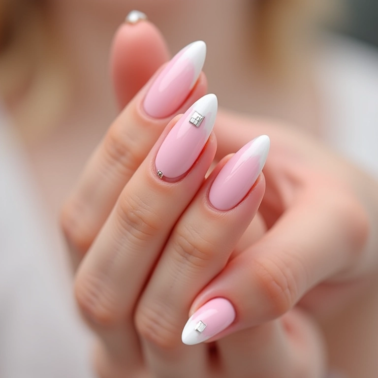 Unhas com zíper minimalista.