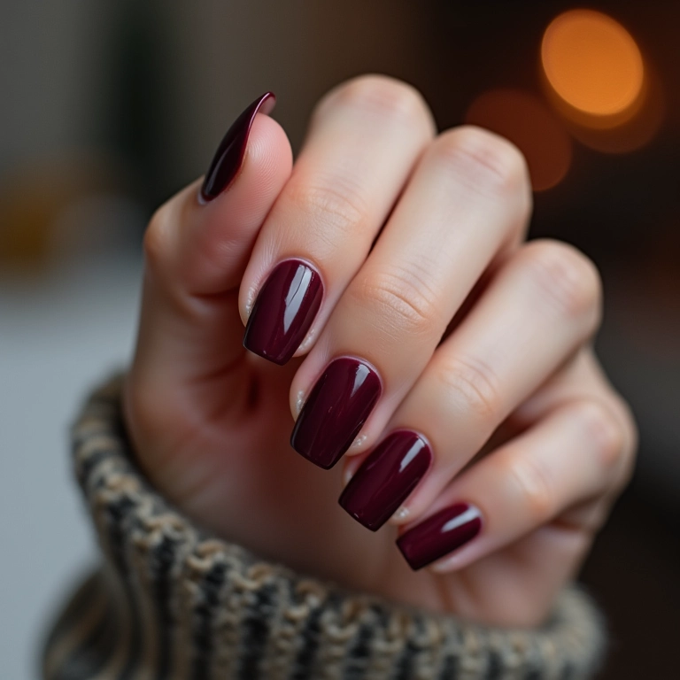 Unhas cor de vinho, o clássico atemporal.
