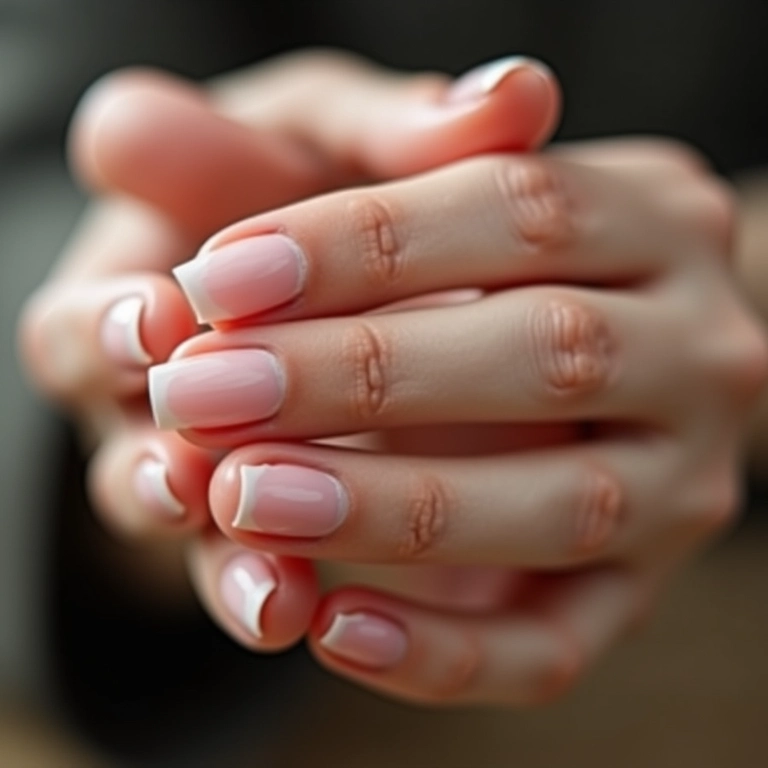 Unhas de fibra de vidro com aspecto natural e elegante.