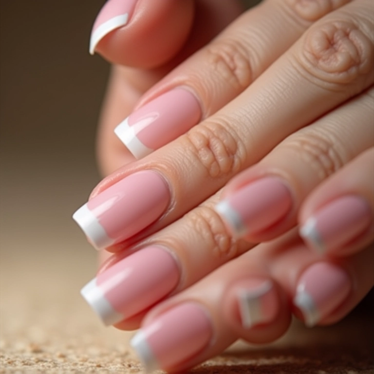 Unhas de gel clássicas e atemporais.