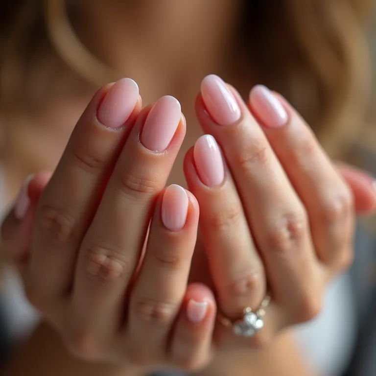 Unhas de gel curtas sempre impecáveis.