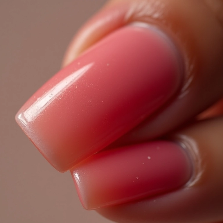 Unhas de gel marmorizadas com design elegante e sofisticado.