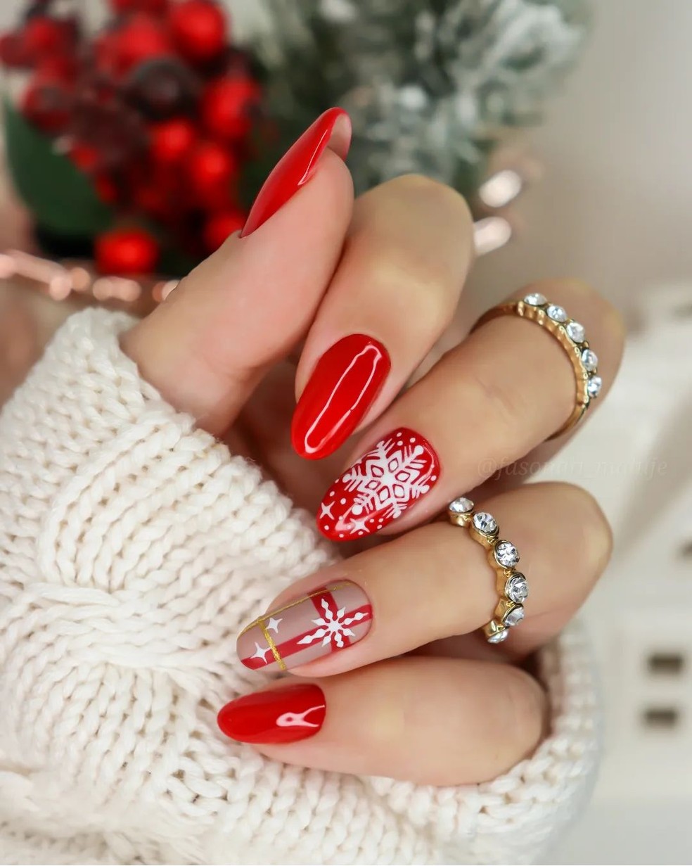 Unhas decoradas para o Natal: 49 ...