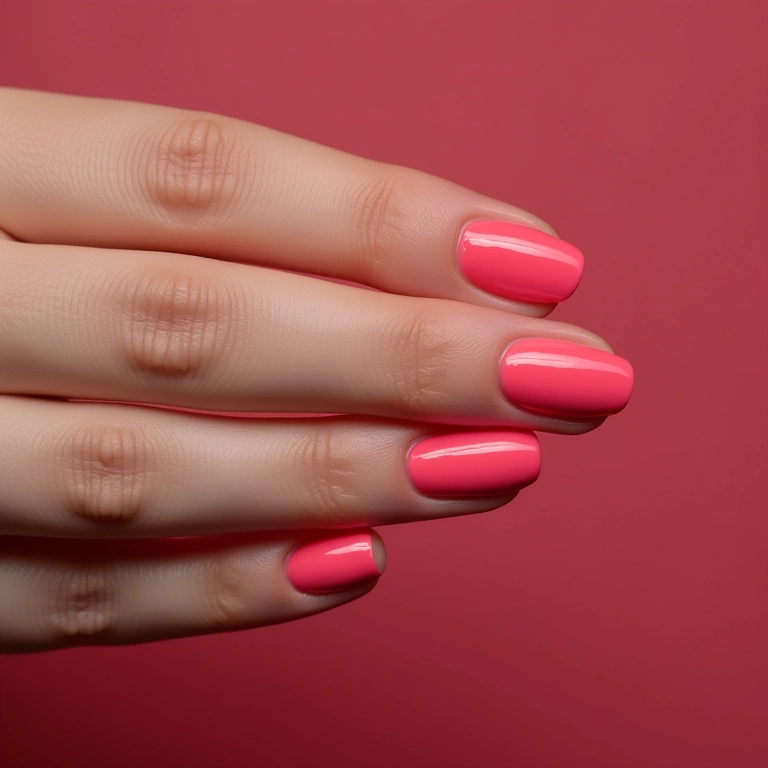 Unhas decoradas luxuosas com esmalte gel.