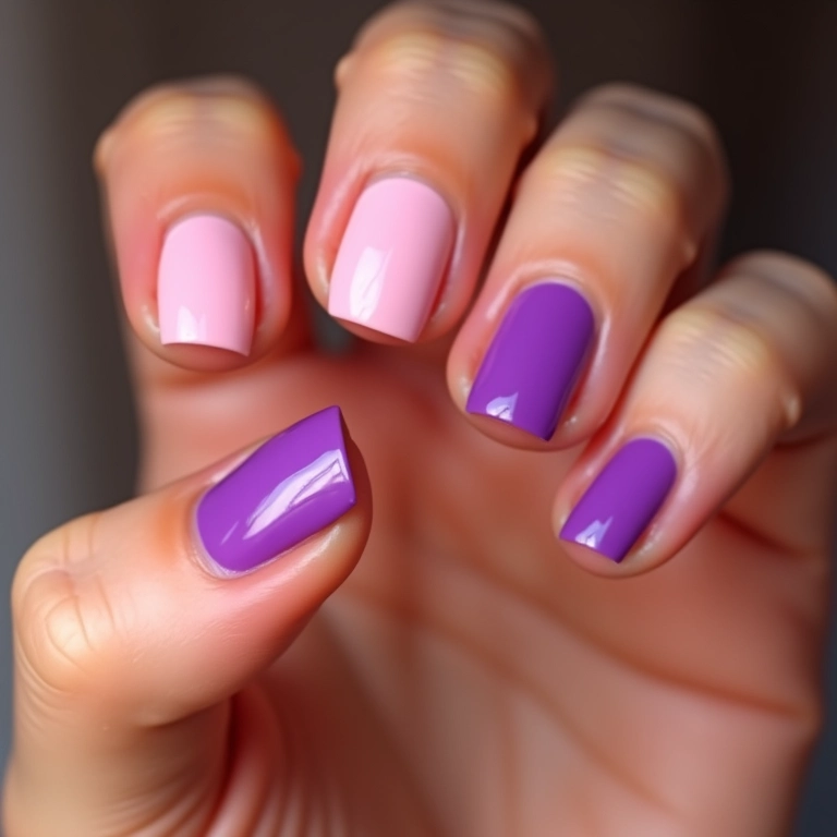 Unhas decoradas mudando de cor, efeito termossensível.